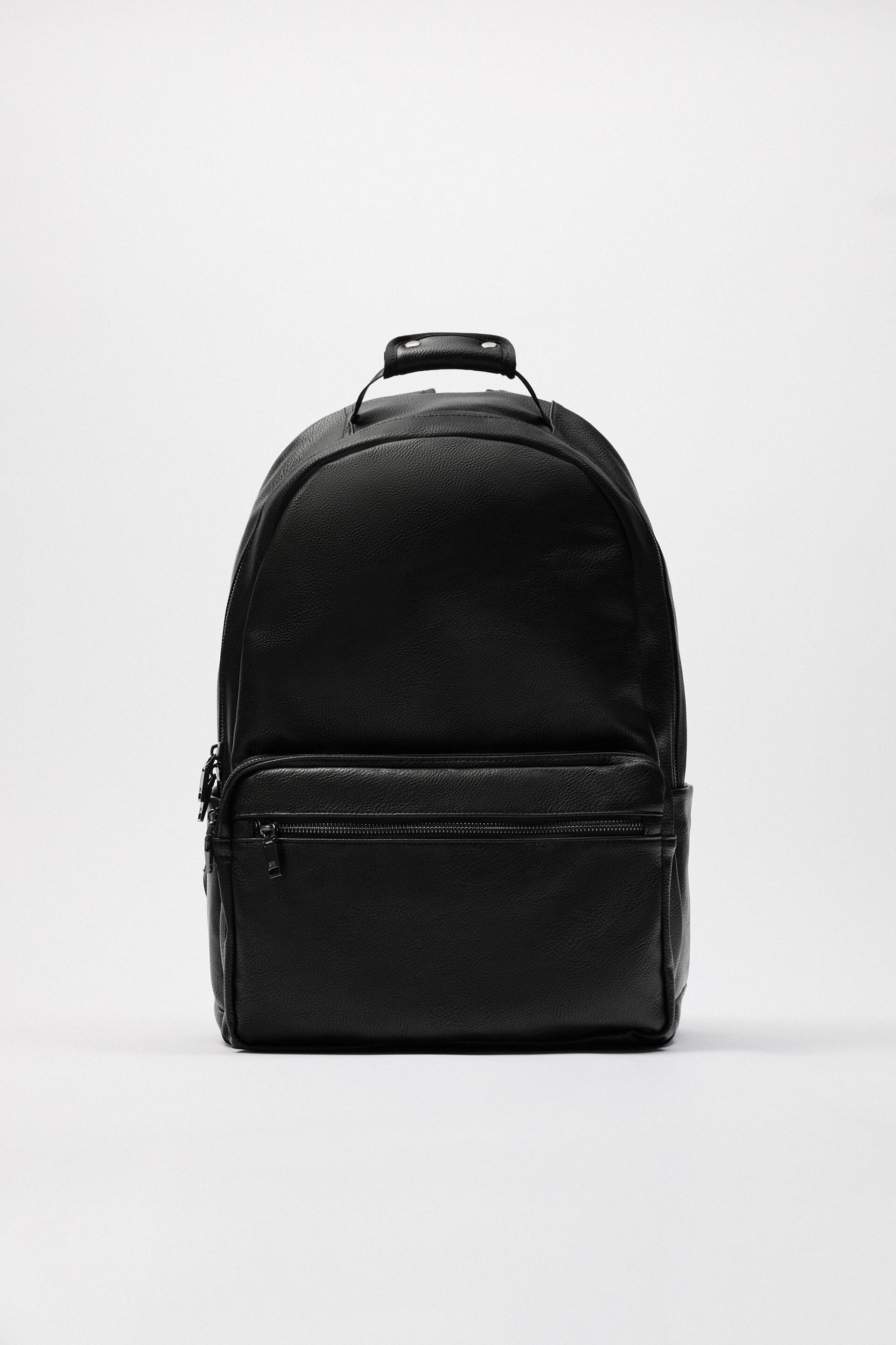 Zara black backpack sale